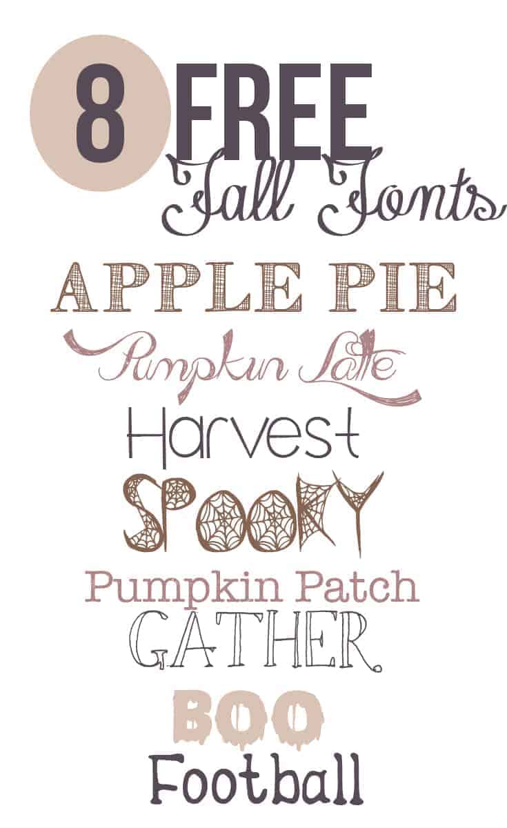 Free Fonts for Fall
